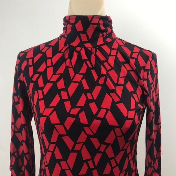 Style & Co. Size P Red and Black pattern Shirt - Picture 2 of 8